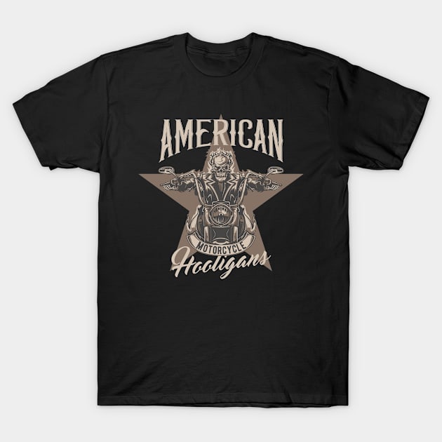 American motocycle T-Shirt by Design by Nara